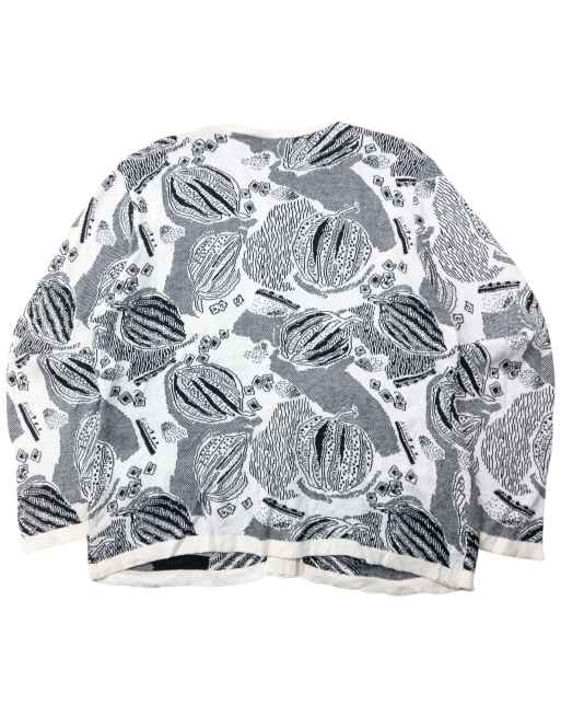 Vintage 80s YSL Yves Saint Laurent Pattern Cardigan Size M | ASOS
