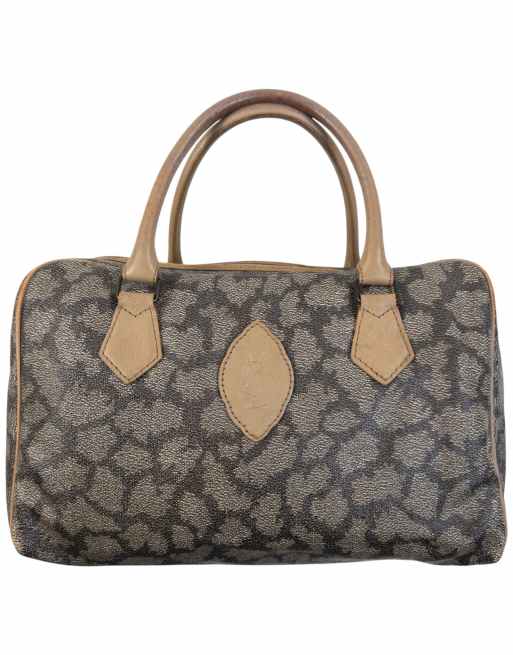 Vintage 80s YSL Yves Saint Laurent Pattern Leather Handbag, 1 of 7