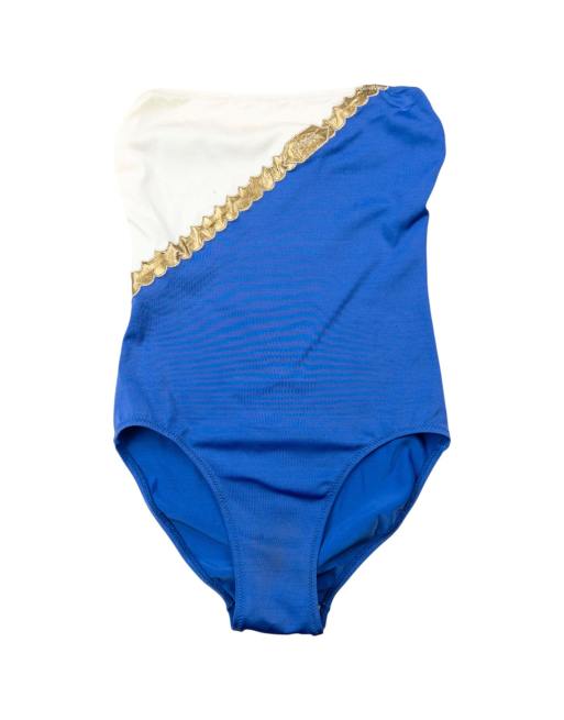 Vintage 80s YSL Yves Saint Laurent Strapless Swimming Costume Size M