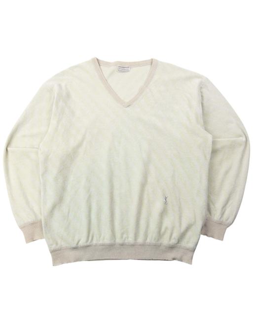Vintage 80s YSL Yves Saint Laurent Striped Jumper Size M