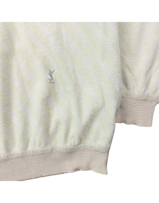 Vintage 80s YSL Yves Saint Laurent Striped Jumper Size M, 2 of 4