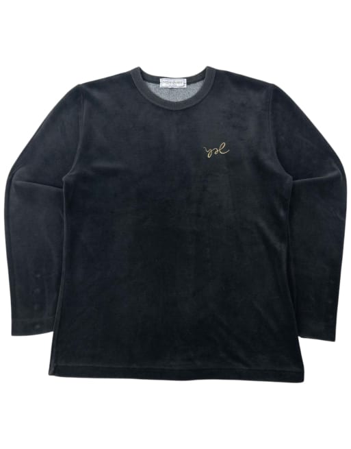 Vintage 80s YSL Yves Saint Laurent Velour Jumper Size M