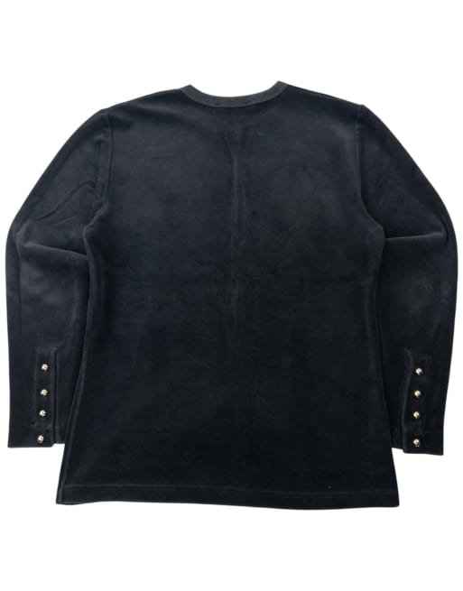 Vintage 80s YSL Yves Saint Laurent Velour Jumper Size M, 2 of 4