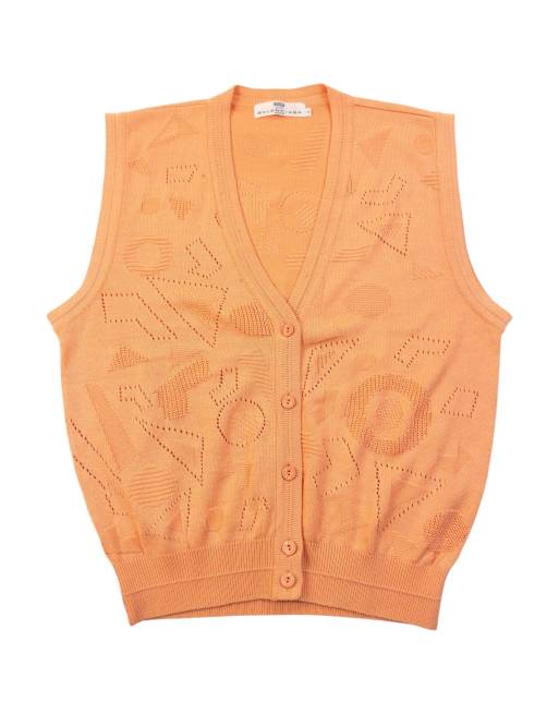 Vintage 90s Balenciaga Golf Button Up Sweater Vest Size M, 1 of 6