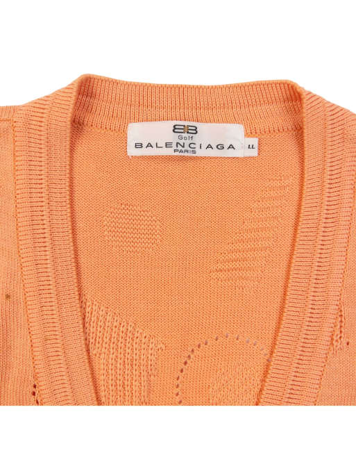 Vintage 90s Balenciaga Golf Button Up Sweater Vest Size M, 3 of 6
