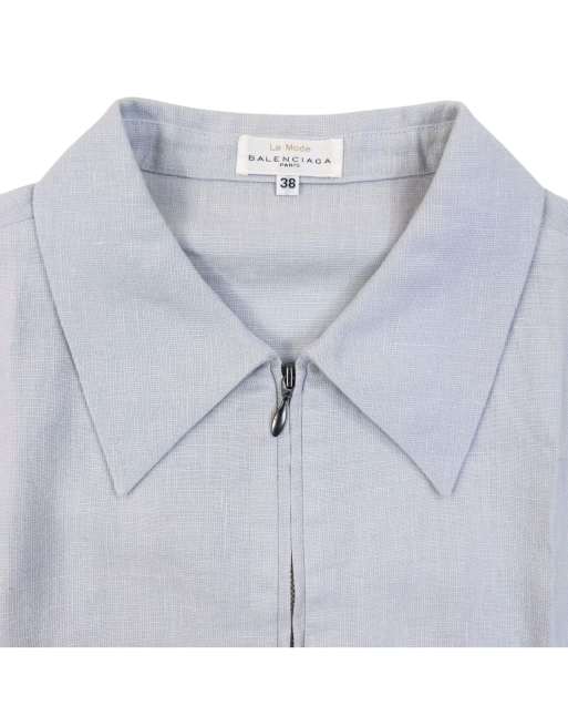 Vintage 90s Balenciaga La Mode Q Zip Shirt Size S, 3 of 5