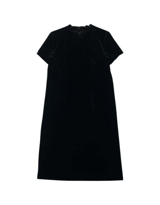 Vintage 90s Balenciaga La Mode Velvet Dress Size S, 2 of 4