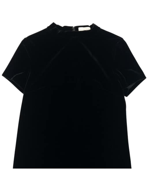 Vintage 90s Balenciaga La Mode Velvet Dress Size S, 3 of 4