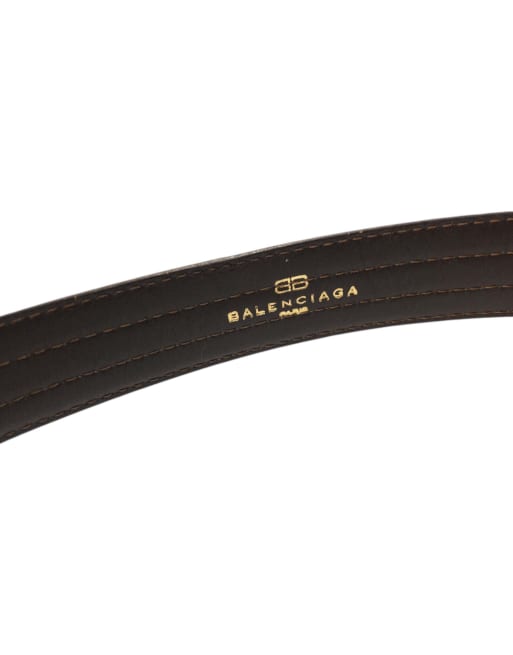 Vintage 90s Balenciaga Leather Belt Size M, 4 of 4