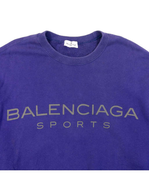Vintage 90s Balenciaga Sports Graphic Sweatshirt Size M, 3 of 7