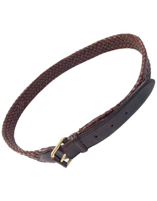 Vintage 90s Burberry Braided Leather Belt Size L, 4 of 7