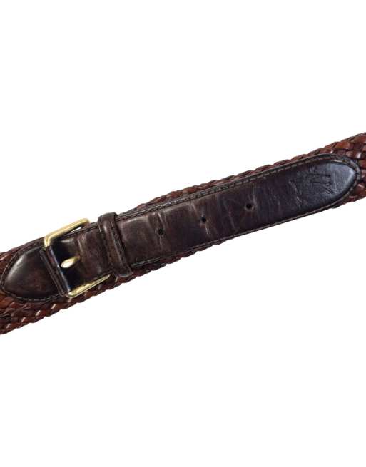 Vintage 90s Burberry Braided Leather Belt Size L, 5 of 7