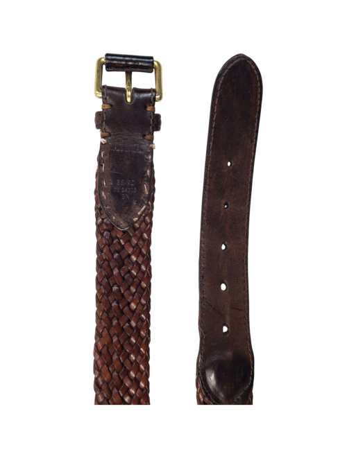 Vintage 90s Burberry Braided Leather Belt Size L, 7 of 7