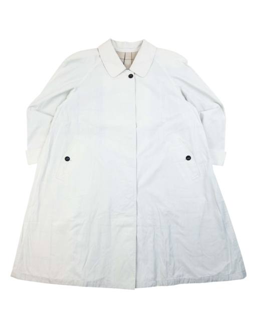 Vintage 90s Burberry Button Up Trench Jacket Size XL