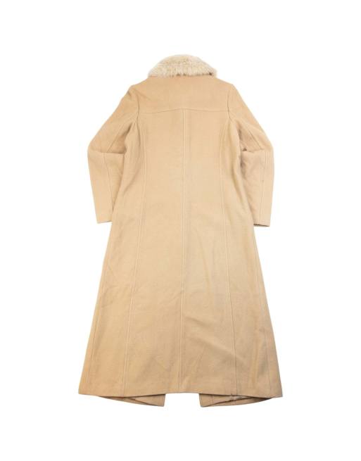 Vintage 90s Burberry Collar Longline Wool Jacket Size M, 2 of 4