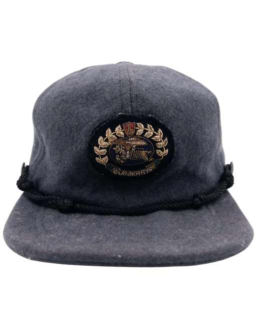 Vintage 90s Burberry Crest Wool Hat, 2 of 4