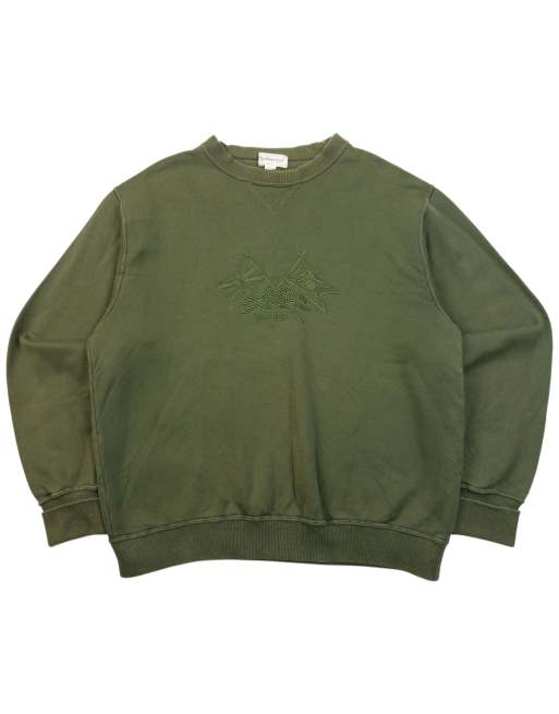 Vintage 90s Burberry Embroidered Sweatshirt Size XS