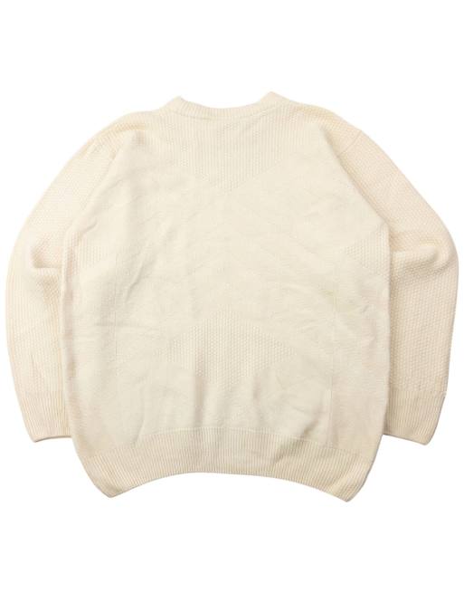 Vintage 90s Burberry Embroidered Wool Knit Jumper Size S | ASOS