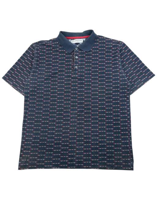 Vintage 90s Burberry Monogram Polo Shirt Size M