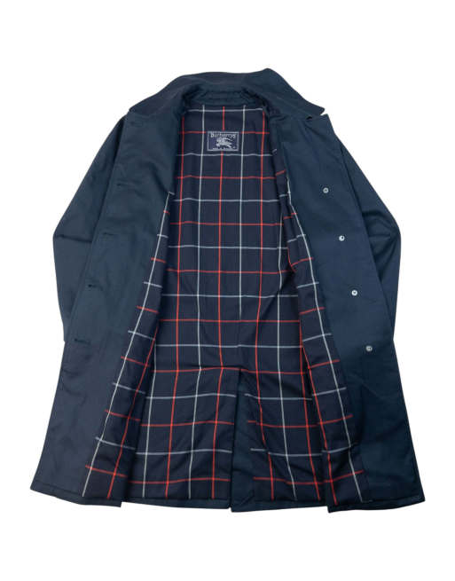 Vintage 90s Burberry Nova Check Lined Belt Waist Trench Jacket Size XL, 2 of 4