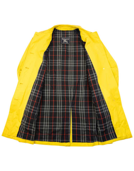 Vintage 90s Burberry Nova Check Lined Belt Waist Trench Jacket Size XL, 2 of 4