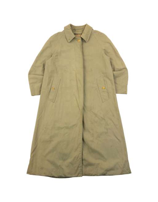 Vintage 90s Burberry Nova Check Lined Trench Jacket Size S, 1 of 4