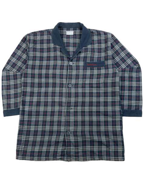 Vintage 90s Burberry Nova Check Long Sleeve Button Up Pyjama Shirt SizeM - view 1