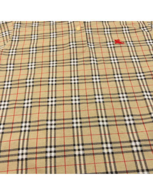 Vintage 90s Burberry Nova Check Polo Shirt Size L, 4 of 4