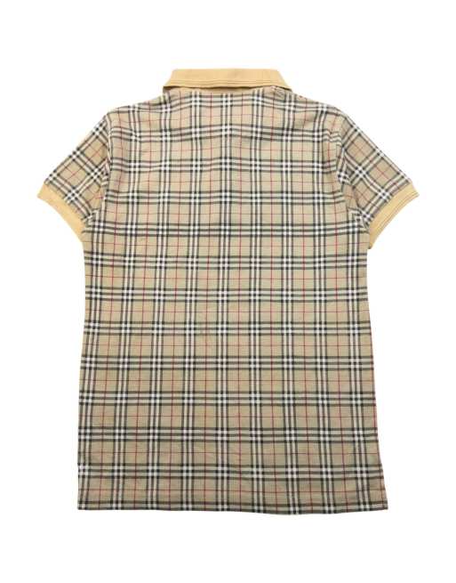 Vintage 90s Burberry Nova Check Polo Shirt Size M, 2 of 4