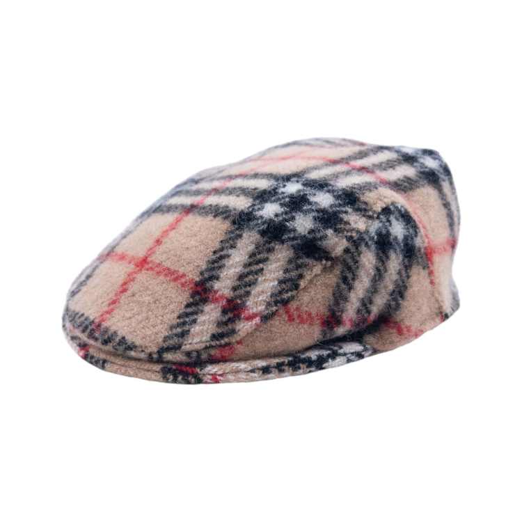 Vintage 90s Burberry Nova Check Wool Flat-Cap Hat | ASOS display picture 2