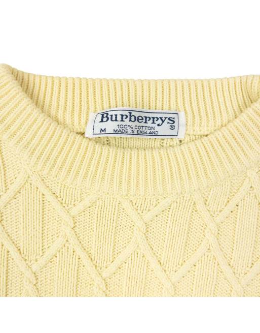 Vintage 90s Burberry Pattern Knit Jumper Size L, 4 of 4