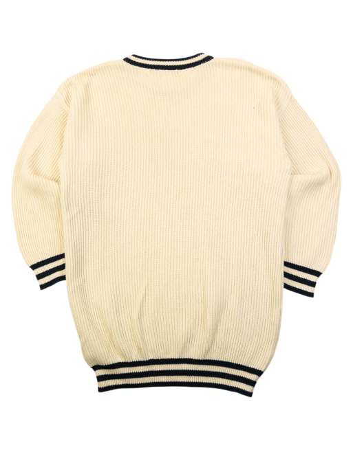 Vintage 90s Burberry Ribbed Knit Jumper Size S, 2 of 4