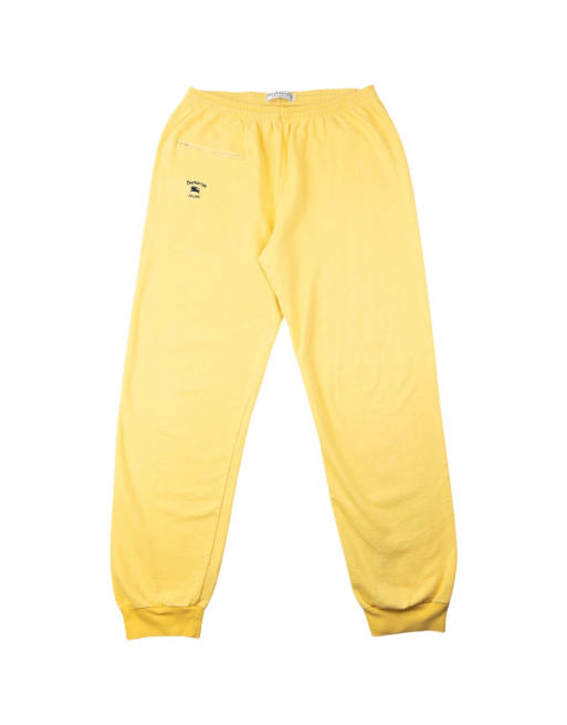 Vintage 90s Burberry Sport Joggers Size L in Yellow