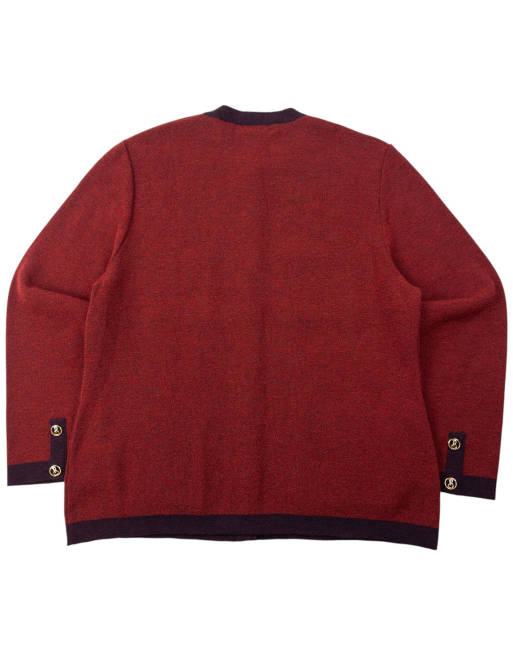 Vintage 90s Burberry Wool Cardigan Size XL, 2 of 4