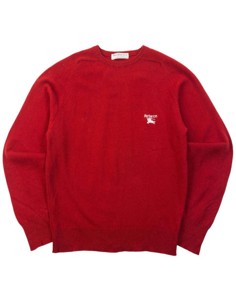 Vintage 90s Burberry Wool Jumper Size S - view 1