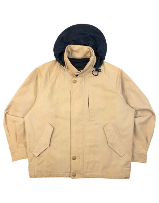 Vintage 90s Burberry Zip Up Jacket Size XS in Beige, 1 of 7