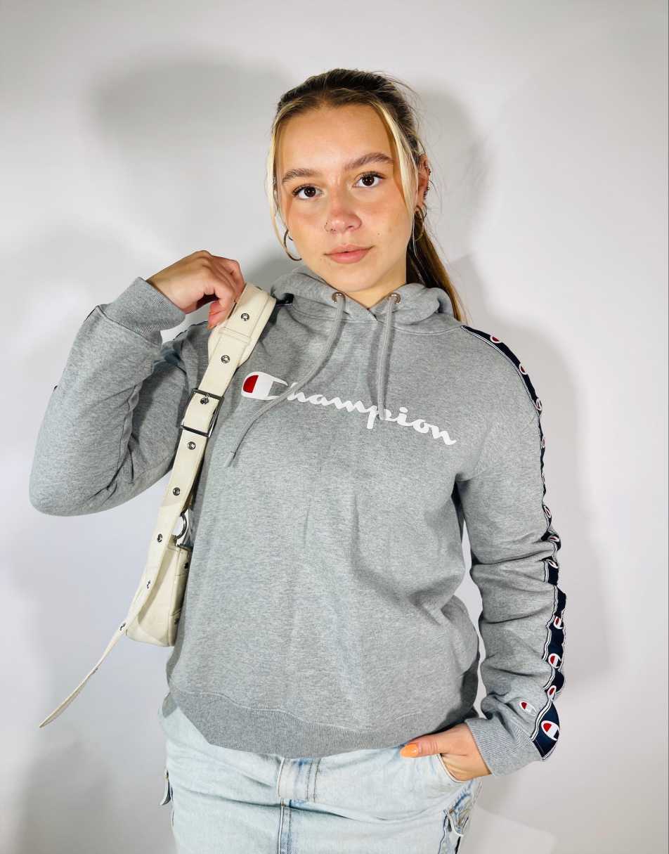 Vintage 90s Champion Size S Hoodie in Grey