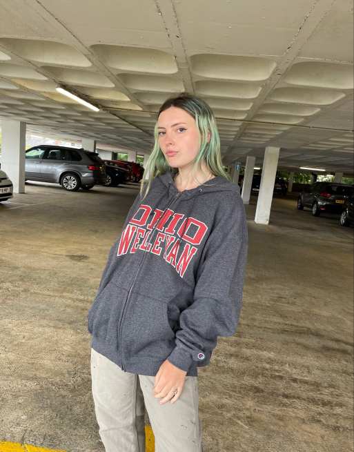 Vintage 90s Champion Size XXL Ohio Zip Up Hoodie in Grey ClassicfuncenterShops Puma T shirt a manches courtes et imprime graphique