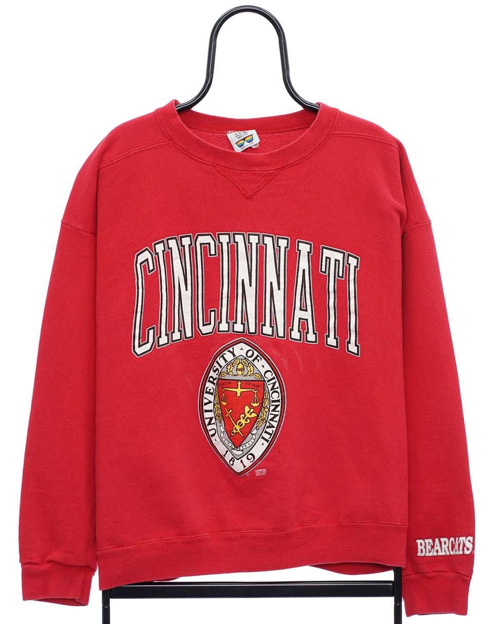 Vintage 90s Cincinnati Bearcats Size L Sweat-shirt In Red
