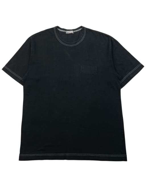 Vintage 90s Comme Des Garçons HOMME Contrast Stitching T Shirt Size S
