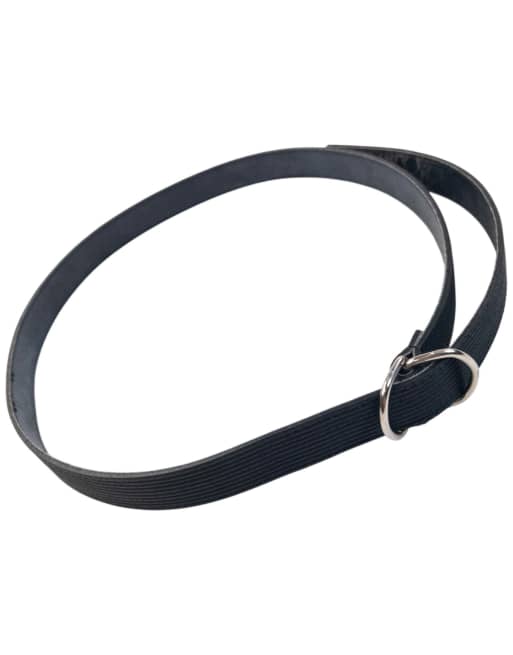 Vintage 90s Comme Des Garçons Ribbed Leather Belt Size M, 2 of 7