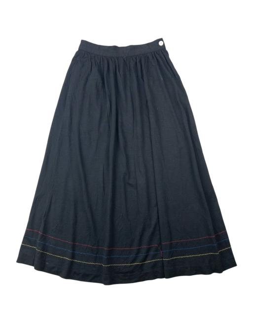 Vintage 90s Comme Des Garçons Tricot Embroidered Skirt Size W23
