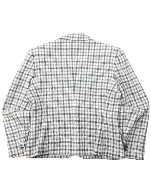 Vintage 90s Dior Checkered Wool Jacket & Skirt Suit Set Size S, 4 of 4