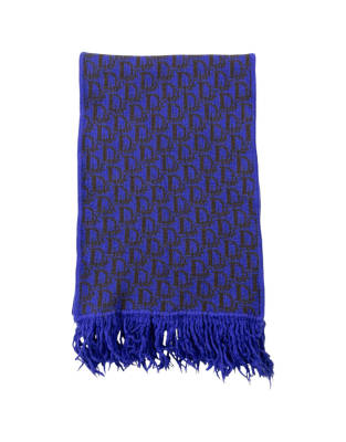 Vintage 90s Dior Monogram Wool Tassel Scarf | ASOS