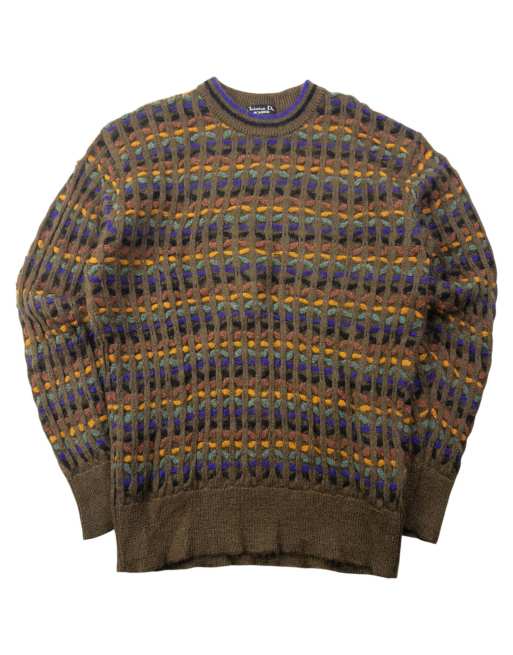 Vintage 90s Dior Monsieur Pattern Knit Jumper Size M
