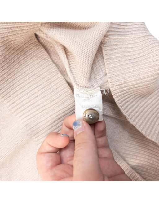 Vintage 90s Dior Sports Button Up Wool Sweater Vest Size M, 6 of 6