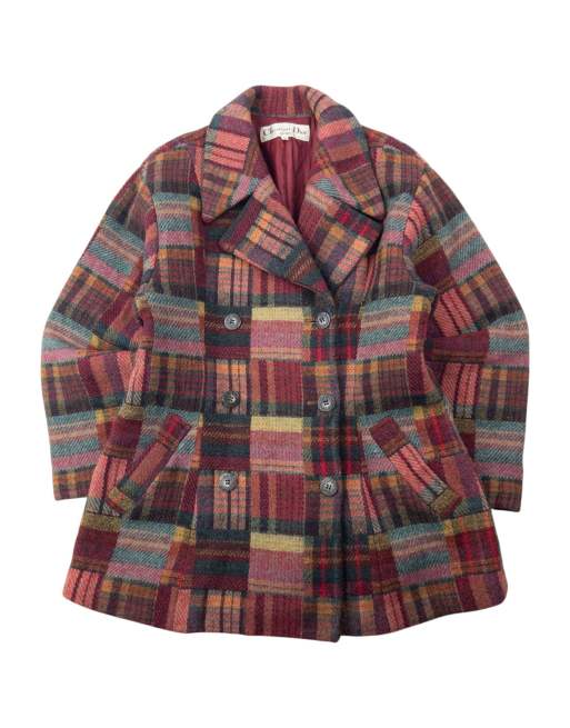 Vintage 90s Dior Sports Checkered Wool Jacket Size L