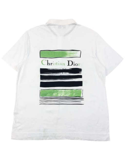 Vintage 90s Dior Sports Graphic Polo Shirt Size M, 1 of 7