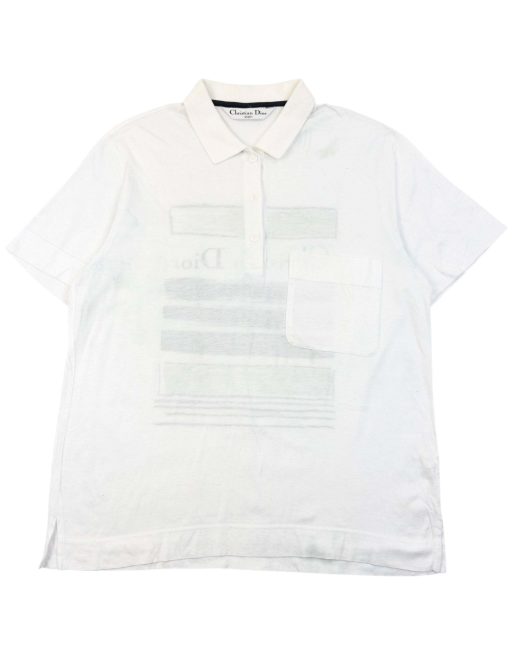 Vintage 90s Dior Sports Graphic Polo Shirt Size M, 2 of 7
