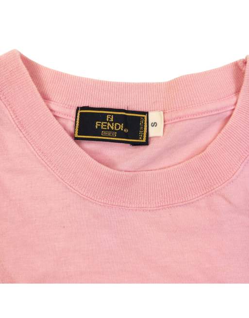 Vintage 90s Fendi Embroidered T Shirt Size S, 5 of 7